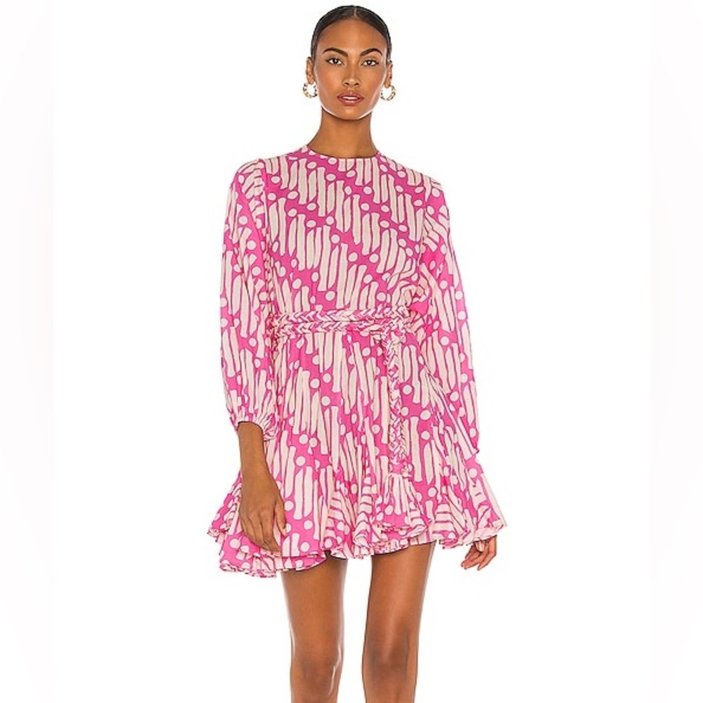RHODE Ella Dress in Pink Batik